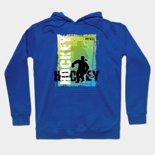 Abstract Women's Hockey Player Hoodie